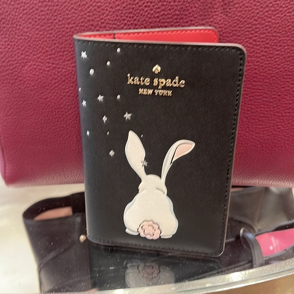 kate spade Bags Kate Spade Bunbun Bunny Passport Holder Color Black